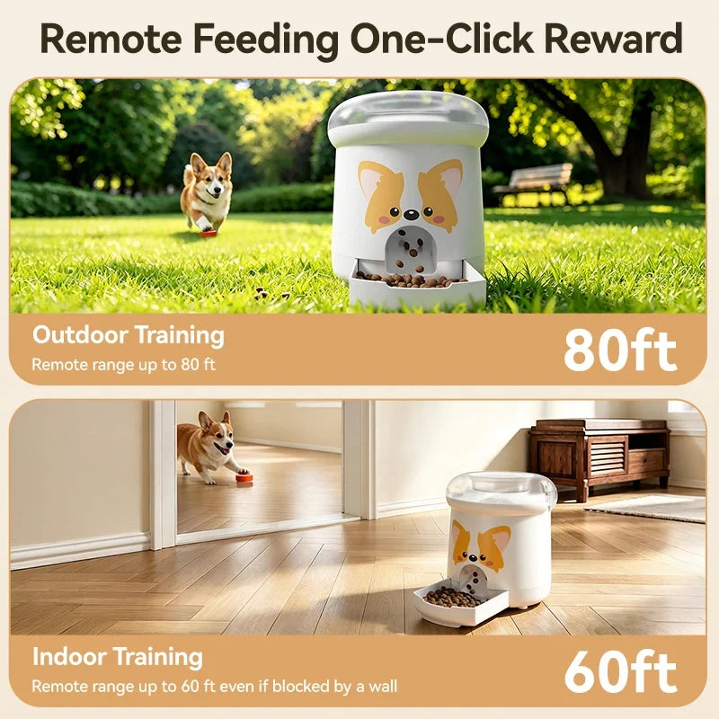 Interactive Treat Dispenser & IQ Training Toy with Remote