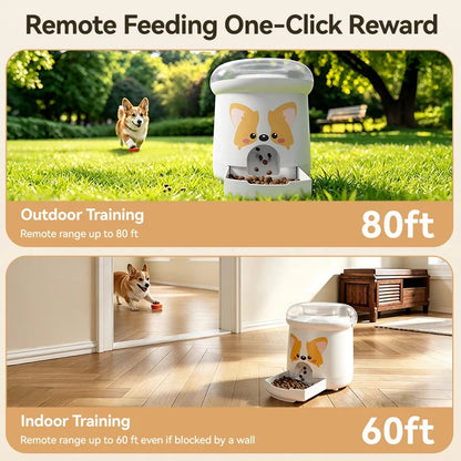 Interactive Treat Dispenser & IQ Training Toy with Remote