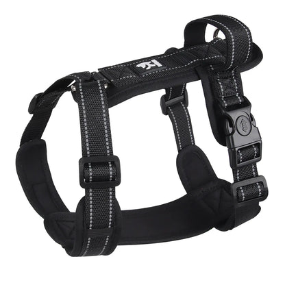 No-Pull Padded Vest Harness with Reflective Straps for Small & Medium Dogs