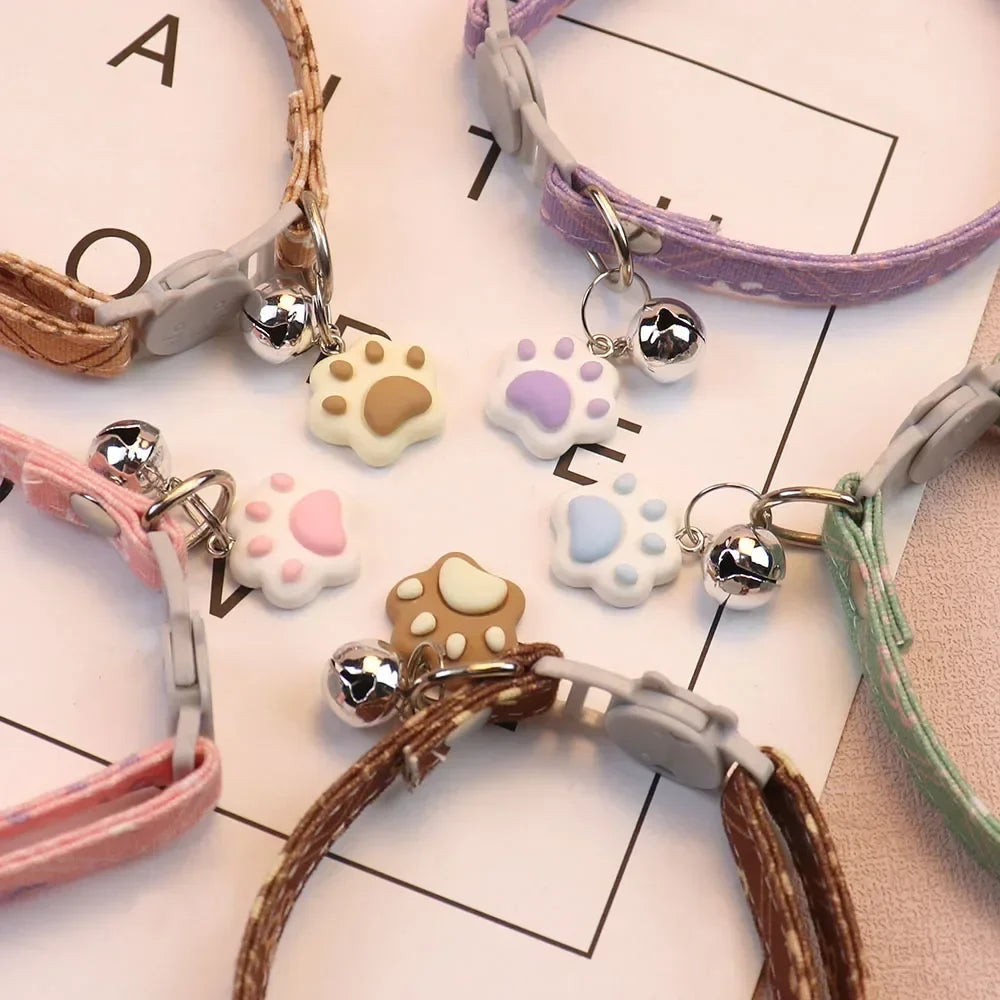 Adjustable Breakaway Collar with Bell for Cats and Small Dogs