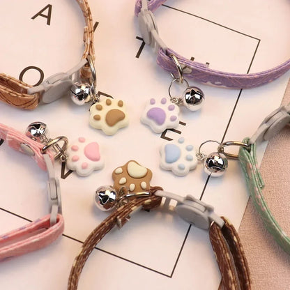 Adjustable Breakaway Collar with Bell for Cats and Small Dogs