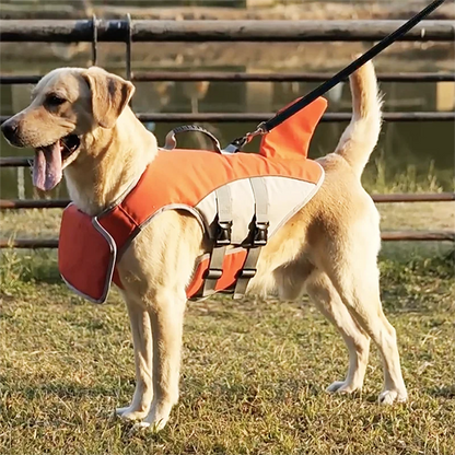 Shark Fin Dog Life Jacket Safety Swim Vest