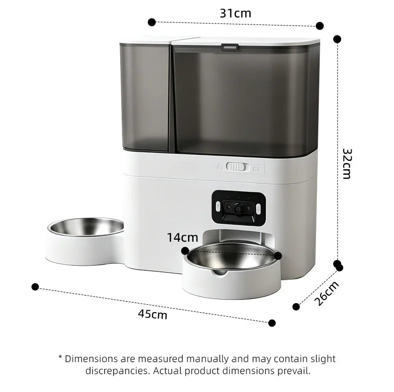5L+3L Smart Automatic Pet Feeder with Camera & Water Dispenser
