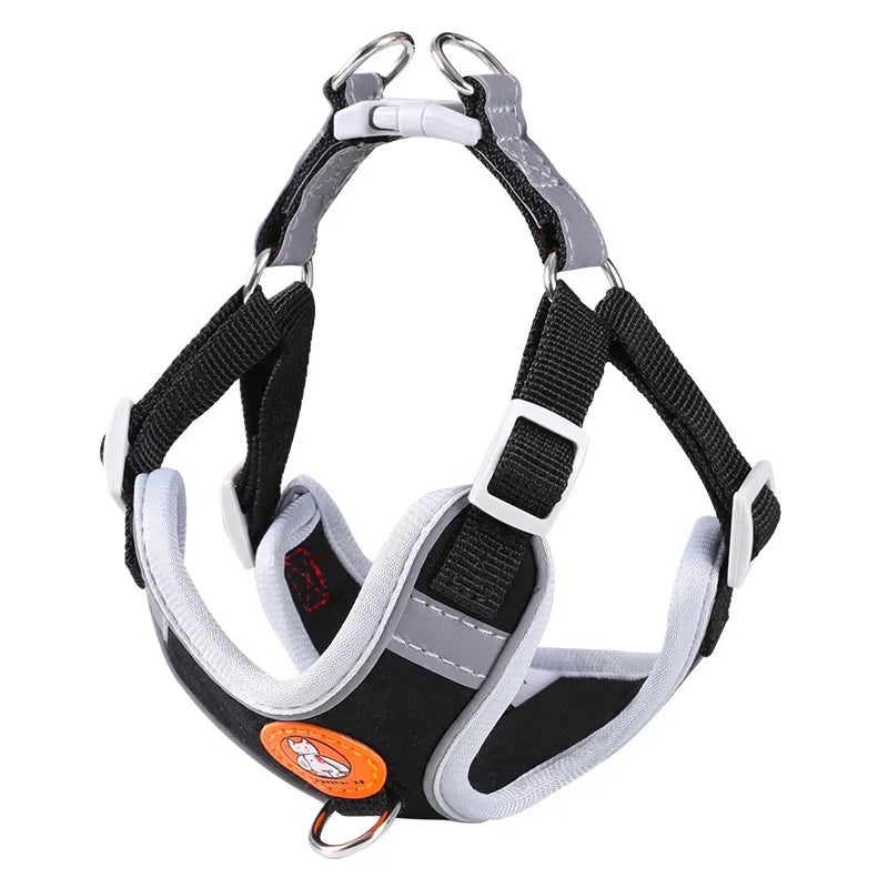 Breathable Reflective Dog Harness - Adjustable for Small Dogs & Puppies