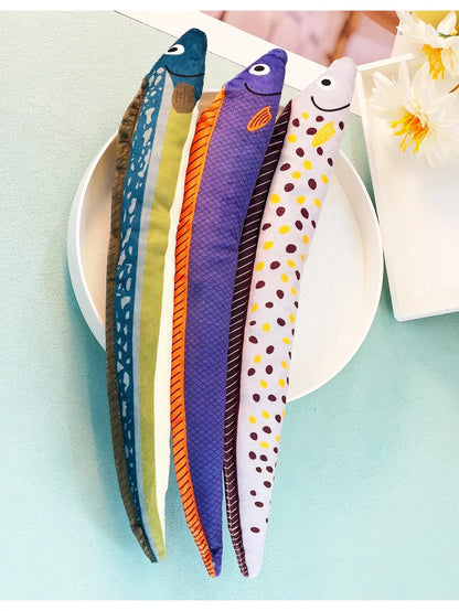 Eel-Shaped Catnip Toy