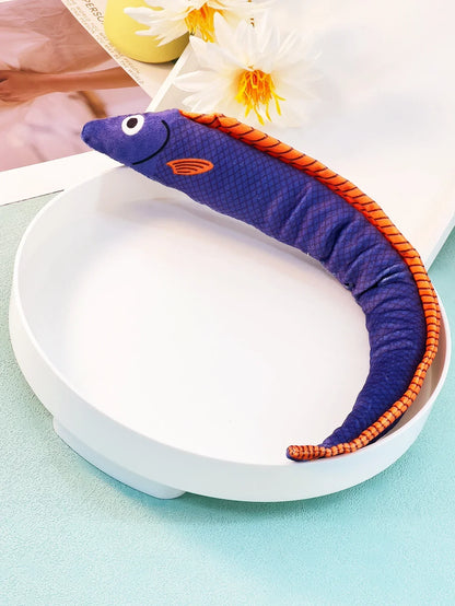 Eel-Shaped Catnip Toy