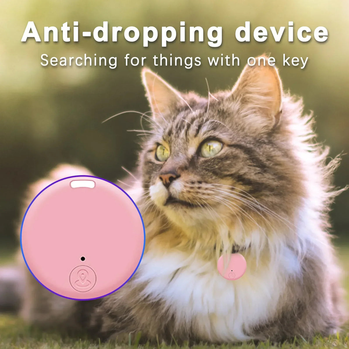 Slim Square Bluetooth Anti-Lost Tracker — 10+ Month Battery Life