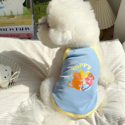 2-in-1 Cooling Slip Dress & Vest for Small Dogs & Cats | Breathable Summer Princess Skirt for Chihuahuas & Puppies