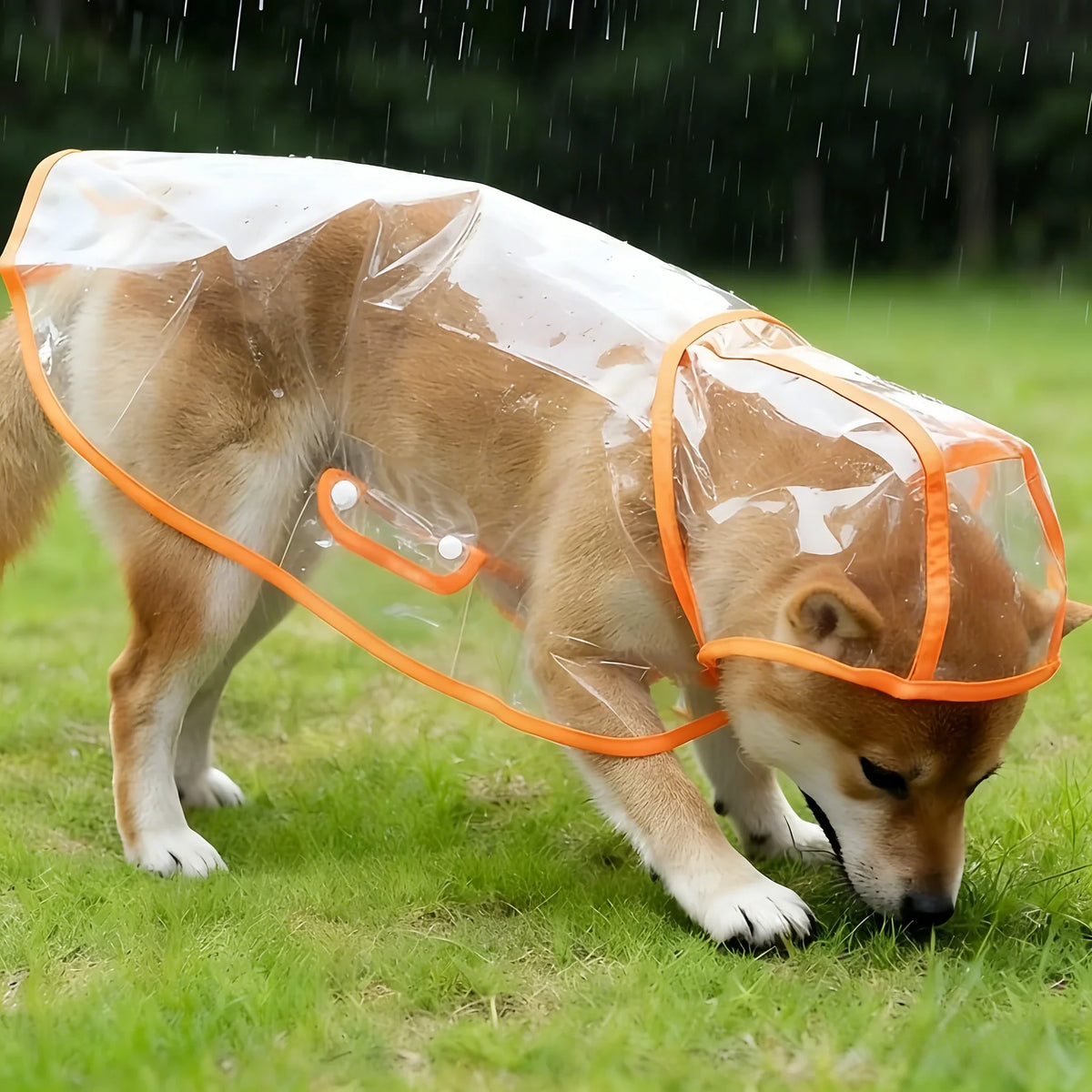 Transparent Waterproof Dog & Cat Raincoat Cape Poncho | Windproof Rain Coat for Small Dogs & Puppies