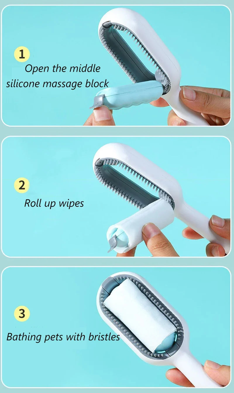 Double-Sided Pet Hair Removal Brush