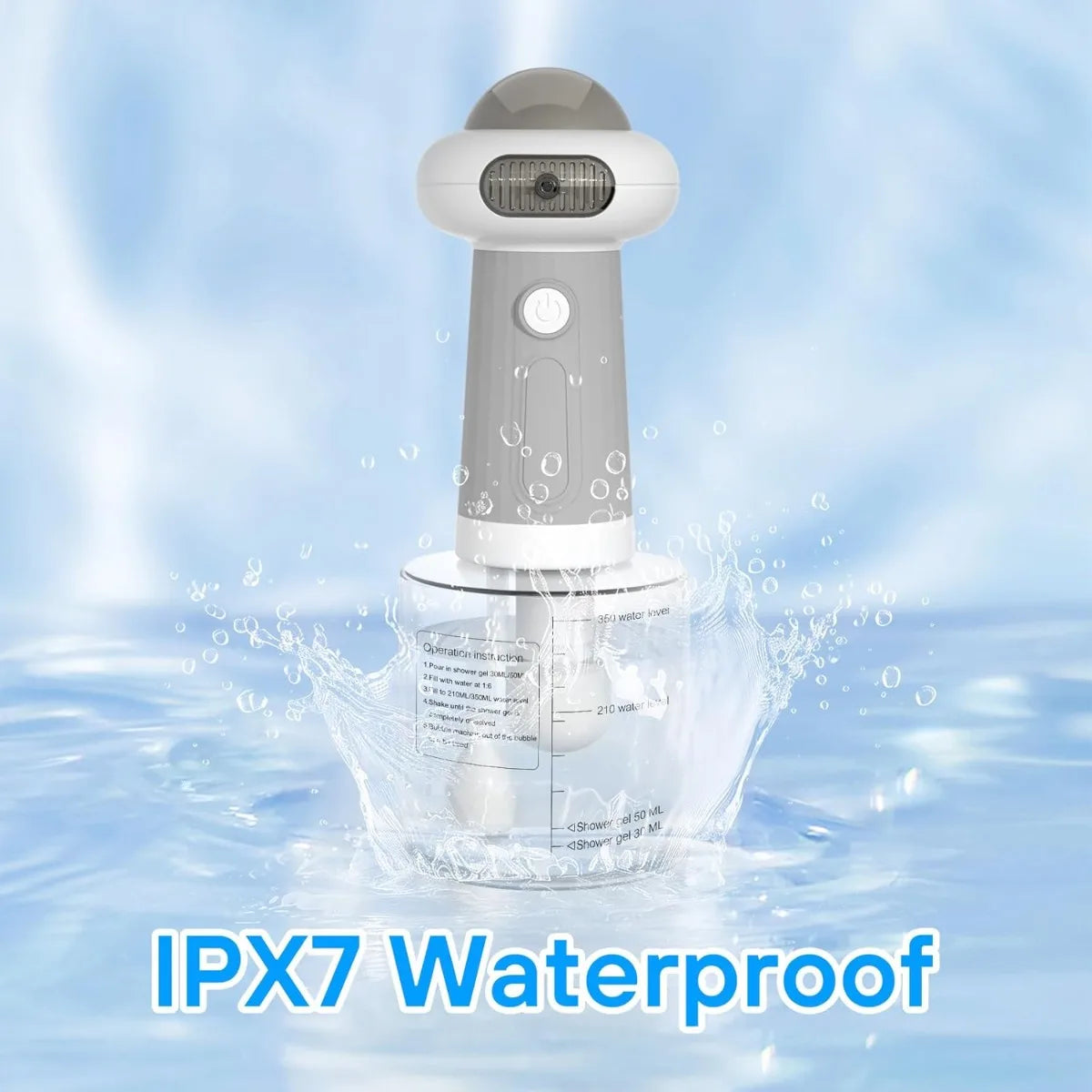 Electric Foaming Pet Shampoo Dispenser for Dogs & Cats