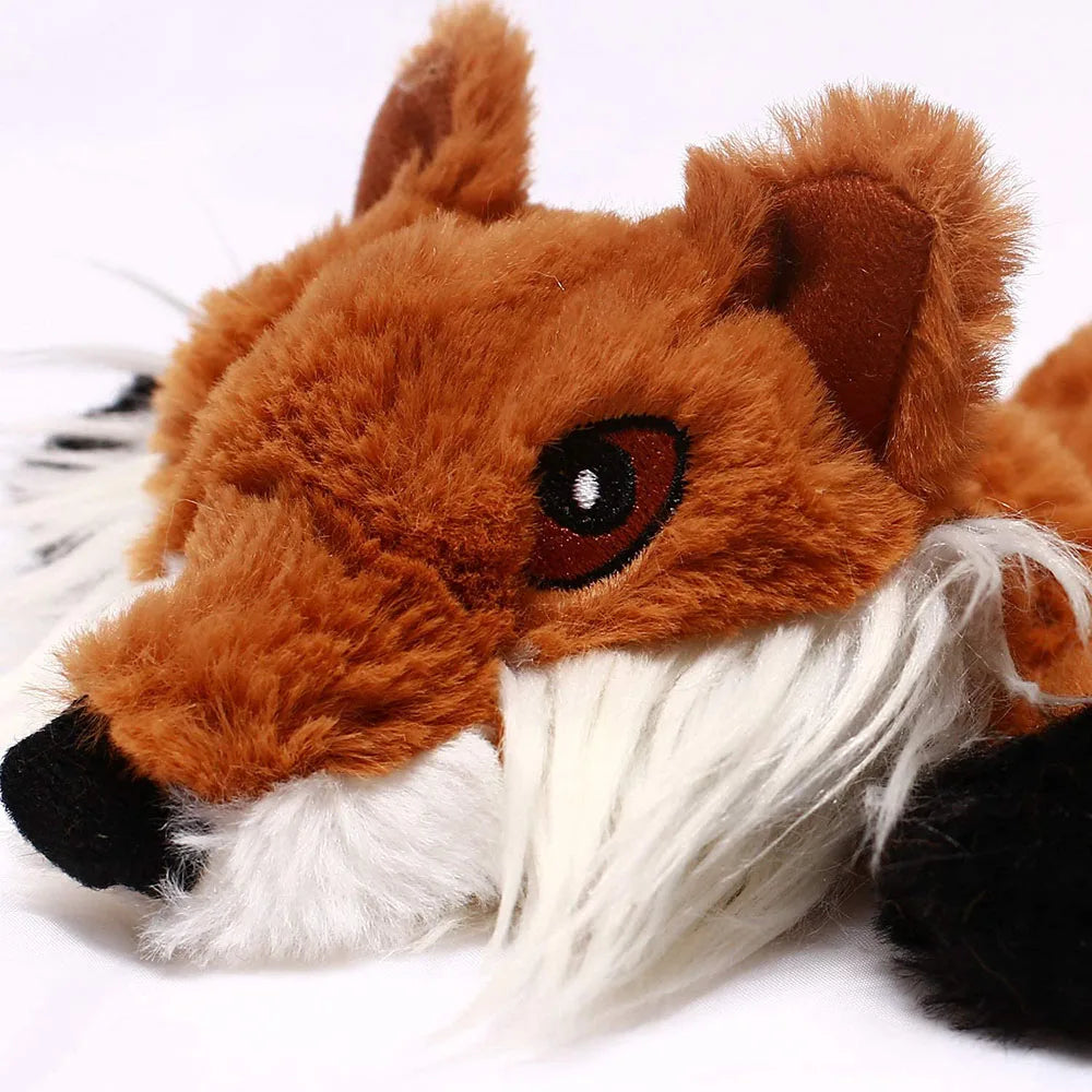 Stuffing-Free Squeaky Dog Toy with Crinkle
