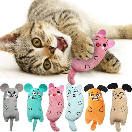 Catnip Chew Toy - Interactive Thumb Bite Toy for Dental Health and Play