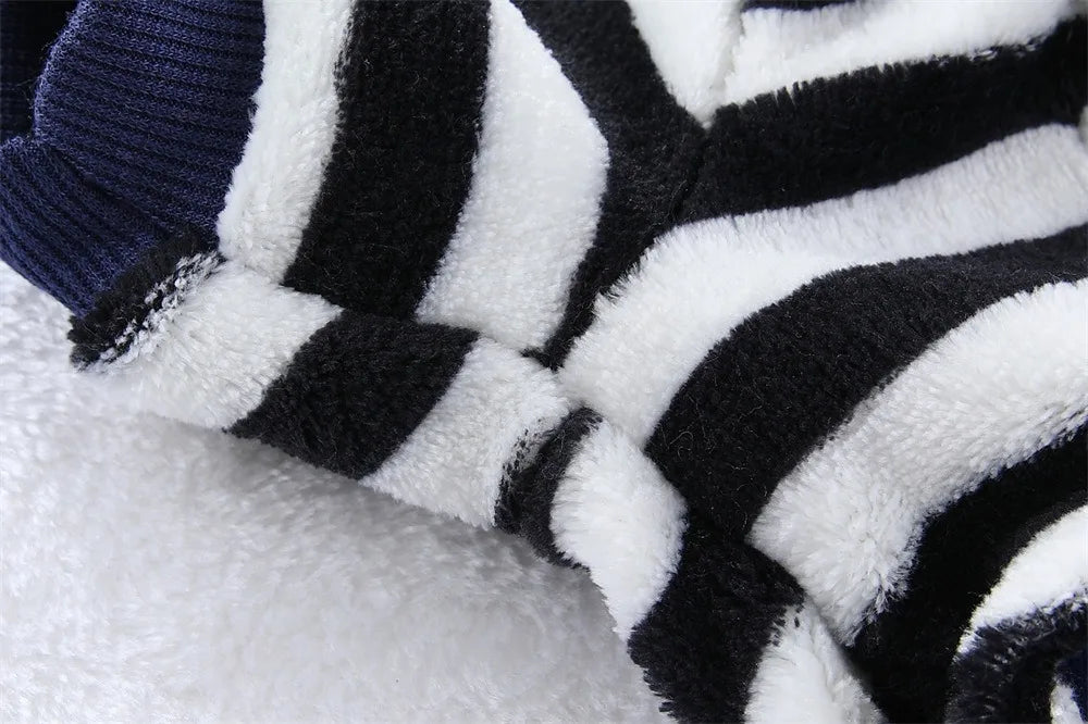 Soft Fleece Jumpsuit with Leash Ring for Small, Medium & Large Dogs & Cats