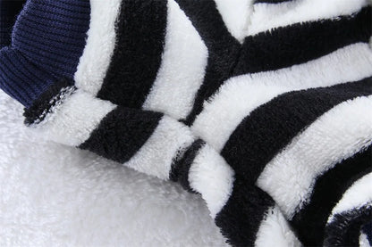 Soft Fleece Jumpsuit with Leash Ring for Small, Medium & Large Dogs & Cats