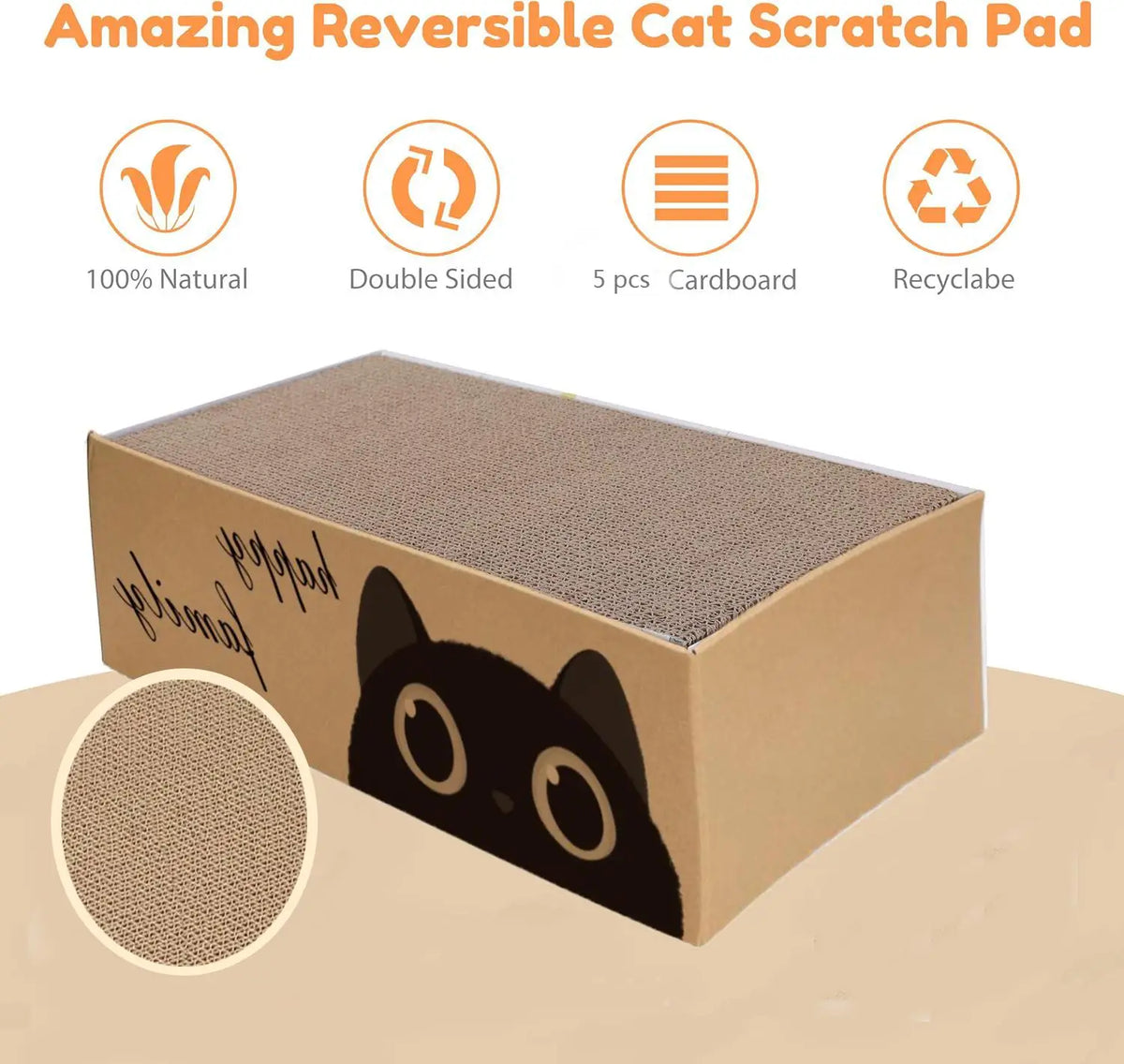 Cardboard Cat Scratching Pad & Bed Combo