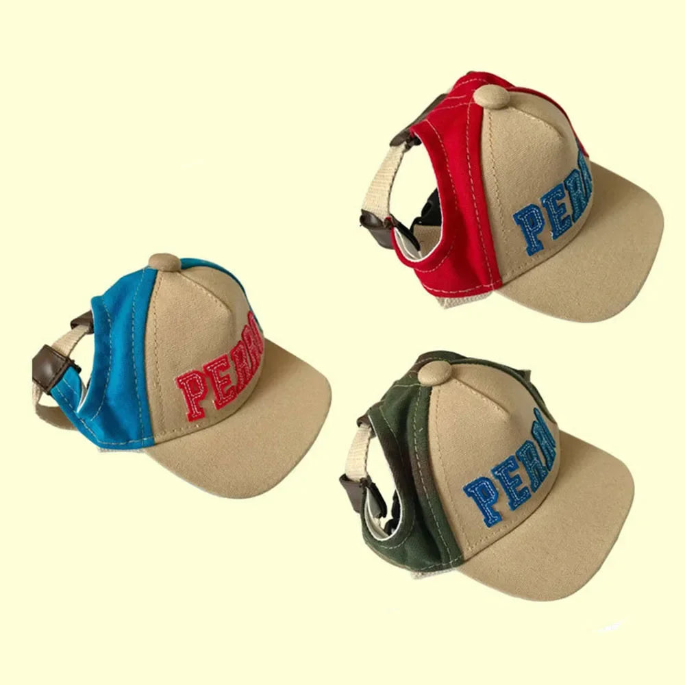 Dog Baseball Cap with Visor - Summer Sun Hat