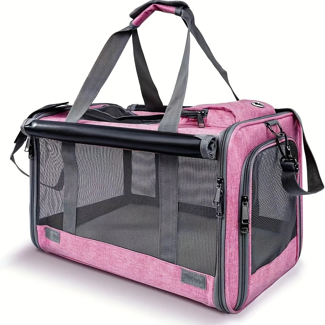 Soft-Sided Pet Carrier for Large & Medium Cats and Puppies