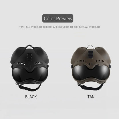 K9 Tactical Dog Helmet with Dual Goggles for Medium & Large Working Dogs