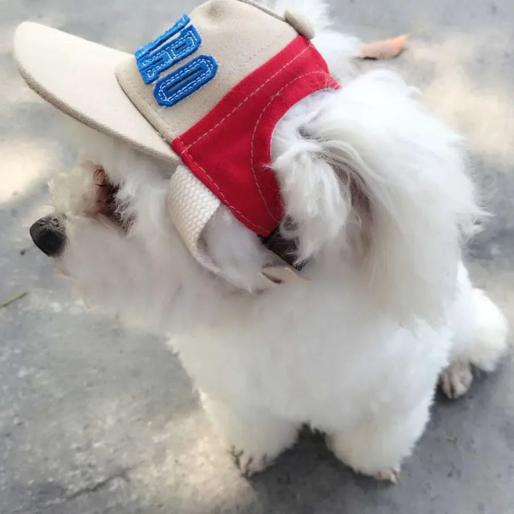 Dog Baseball Cap with Visor - Summer Sun Hat