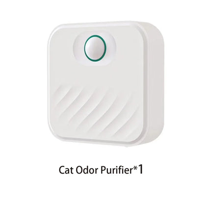Smart Cat Litter Box Odor Purifier - Rechargeable Air Deodorizer