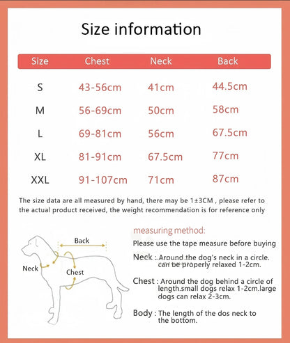 Waterproof Dog Raincoat Jumpsuit for Medium & Large Dogs