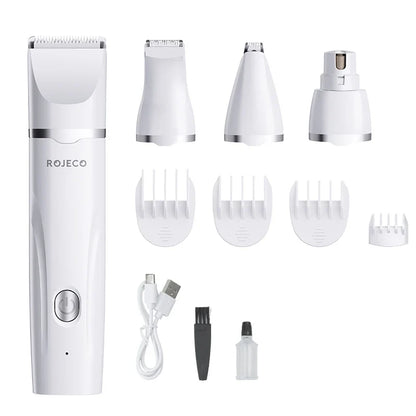 4-in-1 Electric Pet Grooming Clipper Kit