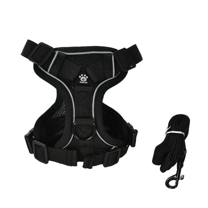 Escape-Proof Reflective Cat Harness & Leash Set — Breathable Vest for Outdoor Walking