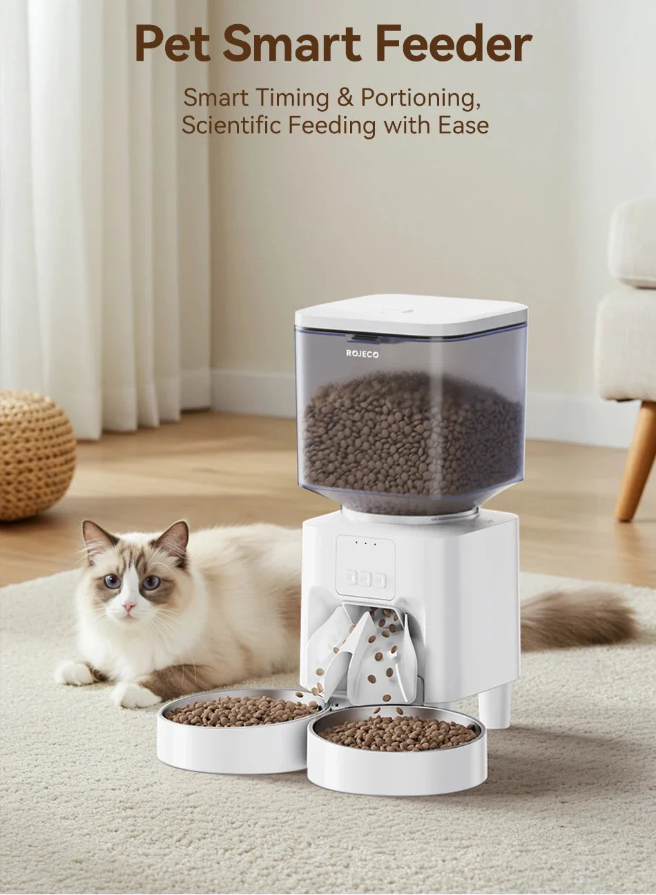 4.5L Smart Wi-Fi Automatic Pet Feeder with App Control