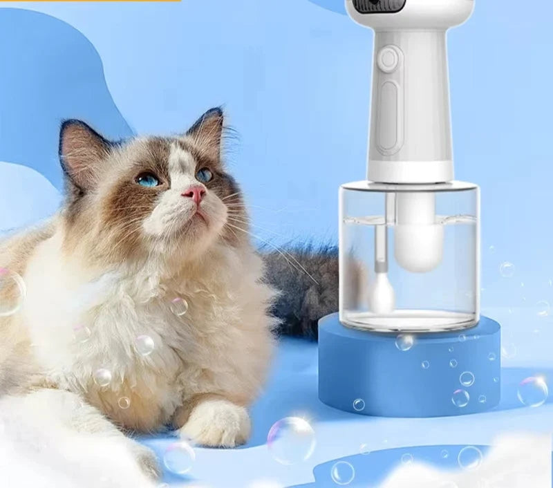 Automatic Pet Foam Machine - Wireless Waterproof Shampoo Dispenser for Dogs & Cats