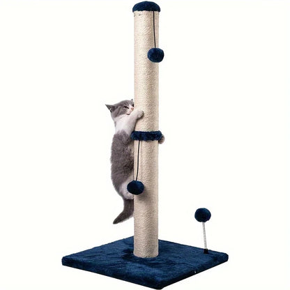34-Inch Sisal Cat Scratching Post with Hanging Ball Toy