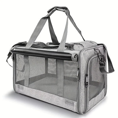 Soft-Sided Pet Carrier for Large & Medium Cats and Puppies