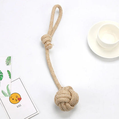Cotton Rope Knot Chew Toy for Dogs & Cats