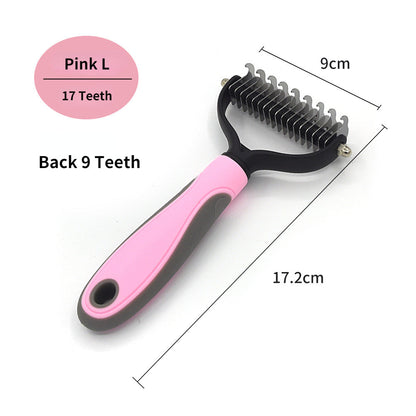 Professional Pet Deshedding Brush - Hair Remover for Dogs and Cats