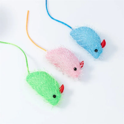 Mouse Shaped Cat Toys - 3 Pack