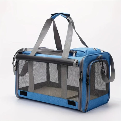 Soft-Sided Pet Carrier for Large & Medium Cats and Puppies