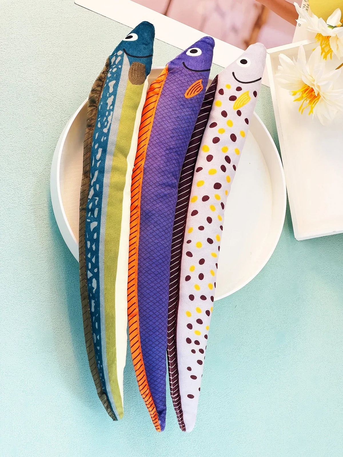 Eel-Shaped Catnip Toy