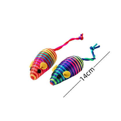 Catnip Mouse Toys with Rattle