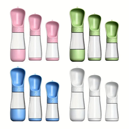 Portable Dog Water Bottle & Bowl - 2-in-1 Travel Hydration Dispenser