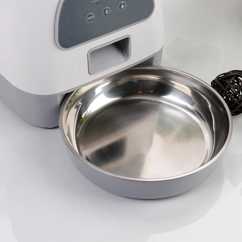 Smart WiFi Pet Feeder and Water Fountain Combo - 3.5L Food + 2L Water