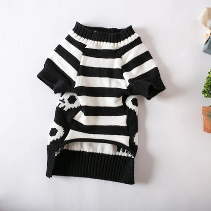 Halloween Skull Knitted Jumper for Cats & Dogs