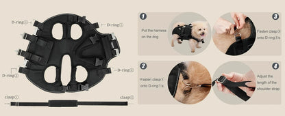 5-in-1 Dog Lift Harness & Sling Carrier with Spine Support