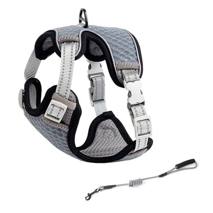 Reflective Cat Harness and Leash Set - Escape Proof, Adjustable Walking Harness