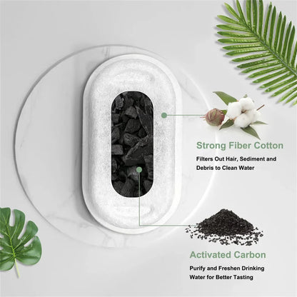 Activated Carbon Replacement Filters for Pet Water Fountains — 8pc