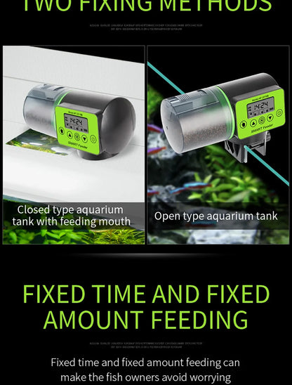 Automatic Fish Feeder - Digital Timer for Aquarium & Turtle Tank