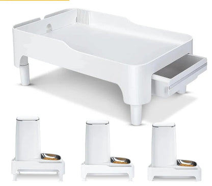 Adjustable Height Elevated Holder for Automatic Pet Feeders