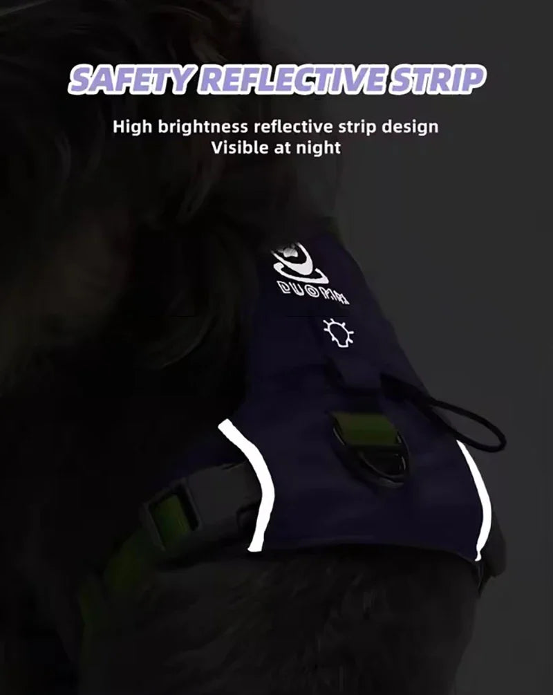Lightweight No-Pull Reflective Dog & Cat Harness Vest