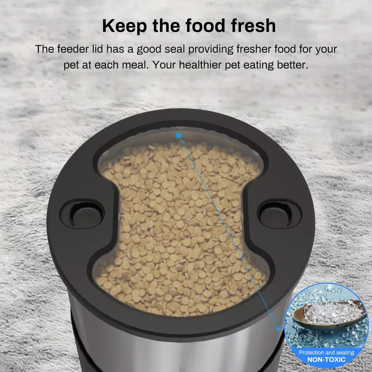 WiFi Automatic Pet Feeder with Stainless Steel Bowl – 4.5L