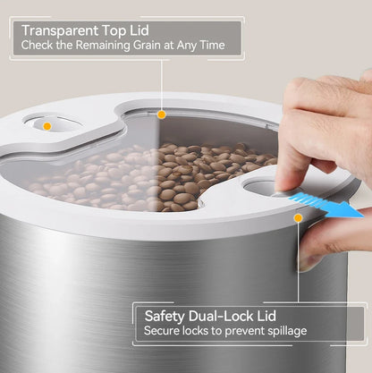 4.5L Smart Pet Feeder with Voice Recording & WiFi App Control