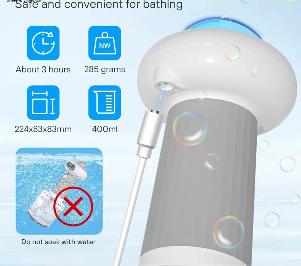 Electric Foaming Pet Shampoo Dispenser for Dogs & Cats